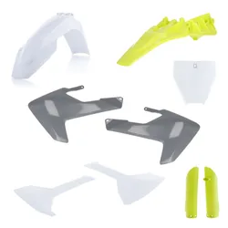 Acerbis White Yellow Full Plastic Fender Body Kit