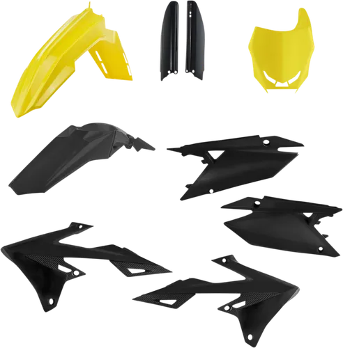 Acerbis Full Plastic Fender Body Kit Yellow Black 1