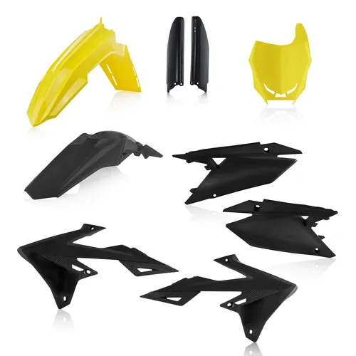 Acerbis Full Plastic Fender Body Kit Yellow Black 2