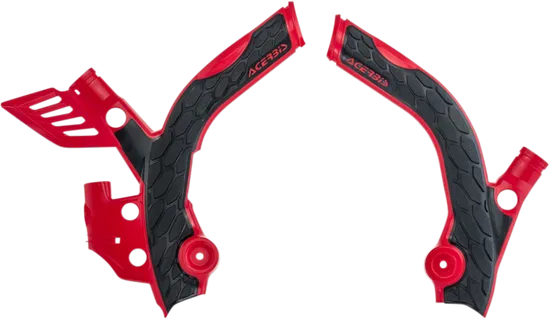 ACERBIS X Grip Frame Guards Red Black
