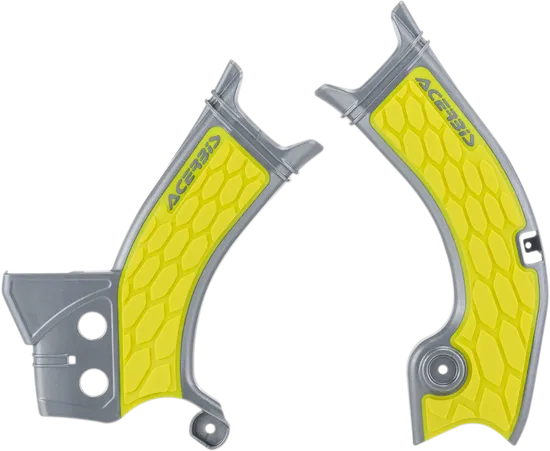 ACERBIS X Grip Frame Guards Grey Yellow