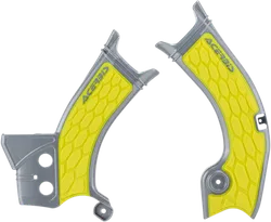 ACERBIS X Grip Frame Guards Grey Yellow