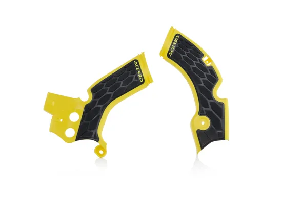Acerbis X Grip Frame Guards Yellow Black