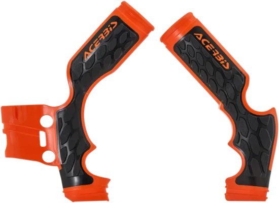ACERBIS X Grip Frame Guards Orange Black