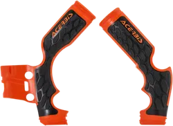ACERBIS X Grip Frame Guards Orange Black