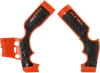 ACERBIS X Grip Frame Guards Orange Black