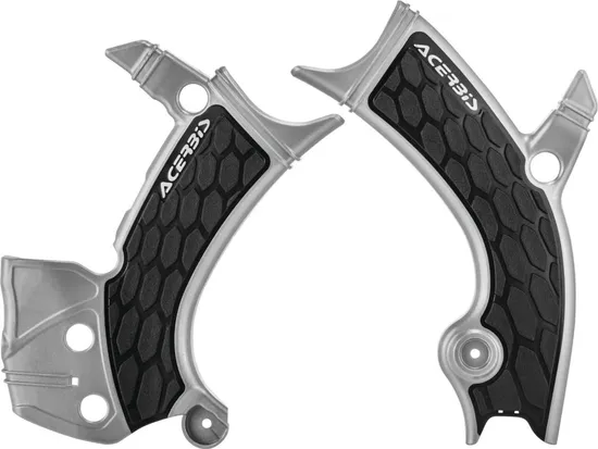 ACERBIS X Grip Frame Guards Silver Black