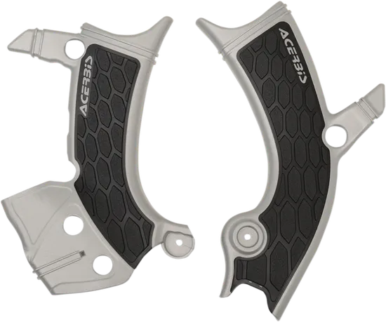 ACERBIS X Grip Frame Guards Silver Black