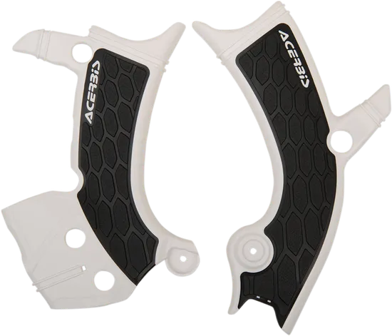 ACERBIS X Grip Frame Guards White Black