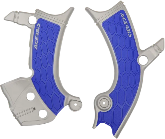 ACERBIS X Grip Frame Guards Silver Blue