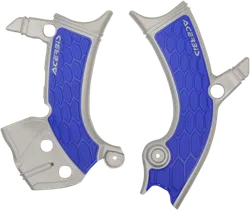 ACERBIS X Grip Frame Guards Silver Blue
