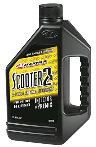 Maxima Scooter 2T Mineral Injector Pre Mix Engine Motor Oil 1 Liter Quart 4
