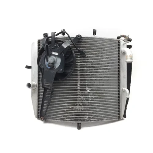 Radiator Cooling Front Fluid with Fan 2008 Kawasaki Ninja ZX10R ZX1000E 2851A x 17