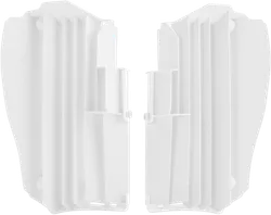Acerbis White Radiator Louver Cover Pair