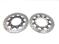 Left Right Front Brake Disc Rotors Set 2005 Yamaha YZF R1 Raven 2858A