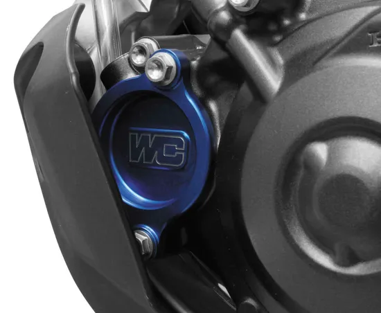 Works Blue Aluminum Oil Filter Cover