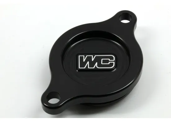Works Black Aluminum Oil Filter Cover