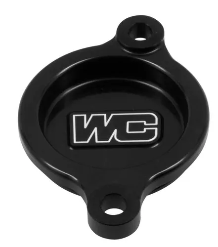 Works Black Aluminum Oil Filter Cover