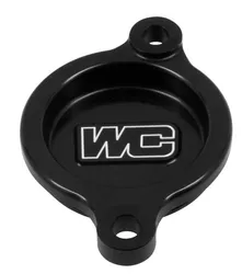 Works Black Aluminum Oil Filter Cover