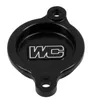 Works Black Aluminum Oil Filter Cover