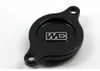 Works Black Aluminum Oil Filter Cover