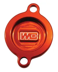 Works Orange Aluminum Oil Filter Cover