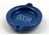 Works Blue Aluminum Oil Filter Cover