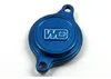 Works Blue Aluminum Oil Filter Cover