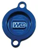 Works Blue Aluminum Oil Filter Cover