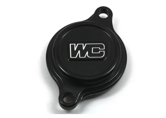 Works Black Aluminum Oil Filter Cover