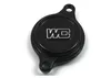 Works Black Aluminum Oil Filter Cover
