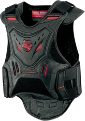 Icon Adult Men Field Armor Stryker Vest 2XL 3XL Black Red