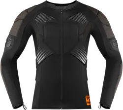 Icon Adult Men Field Armor Compression Shirt S Black