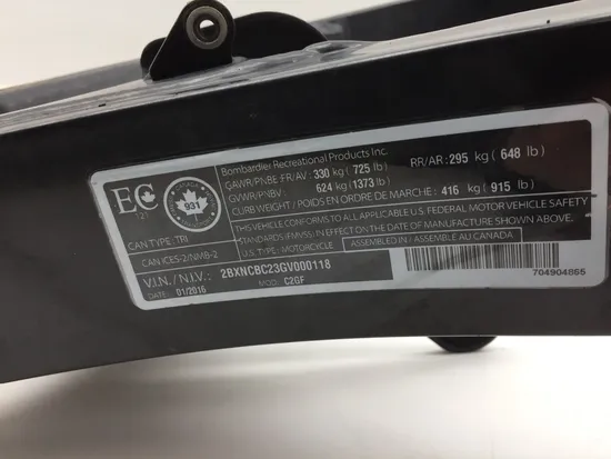 Swing Arm Swingarm 2016 Can-Am Spyder ST-S SE5 2757A