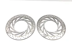 Left Right Front Brake Disc Rotors Set 2003 Aprilia ETV1000 Caponord 2844A