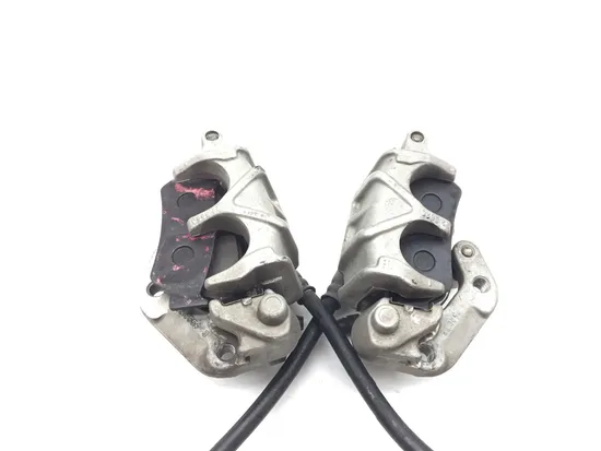 Left Right Front Brake Calipers Pads Set 2003 Aprilia ETV1000 Caponord 2844A