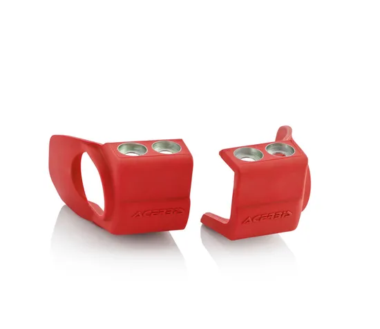 Acerbis Red Lower Fork Shoe Boot Protector Pair 4