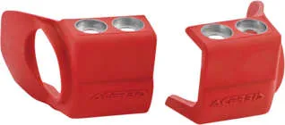 Acerbis Red Lower Fork Cover Protector Guard Set