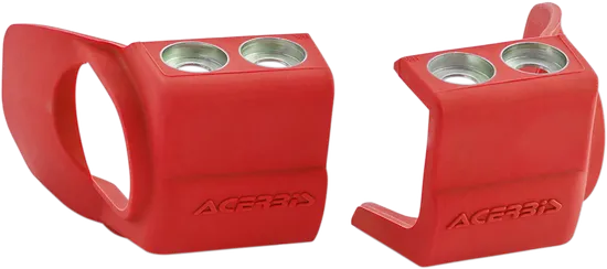Acerbis Red Lower Fork Cover Protector Guard Set