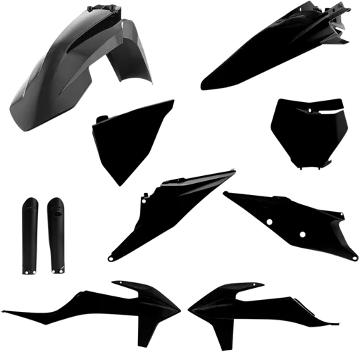 Acerbis Complete Plastic Fender Body Kit Black