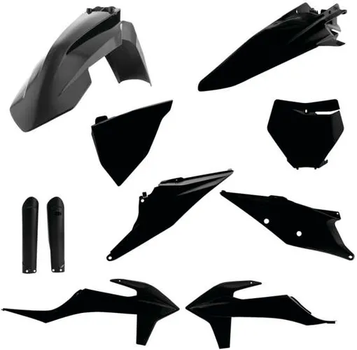 Acerbis Complete Plastic Fender Body Kit Black