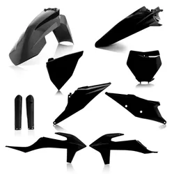 Acerbis Complete Plastic Fender Body Kit Black