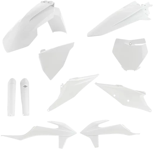 Acerbis Complete Plastic Fender Body Kit White
