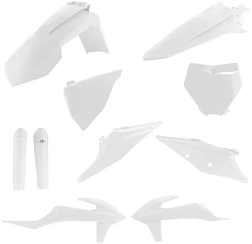 Acerbis Complete Plastic Fender Body Kit White