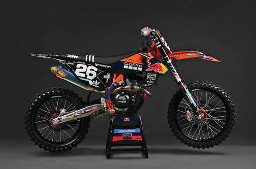 Acerbis Complete Plastic Fender Body Kit OE Orange/Black