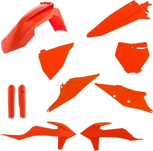 Acerbis Complete Plastic Fender Body Kit Orange