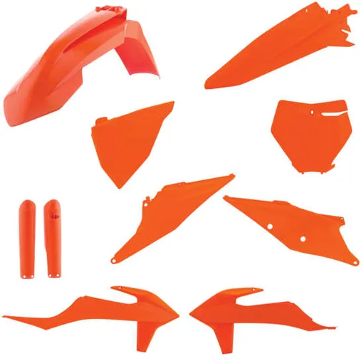 Acerbis Complete Plastic Fender Body Kit Orange