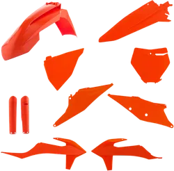 Acerbis Complete Plastic Fender Body Kit Orange