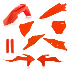 Acerbis Complete Plastic Fender Body Kit Orange