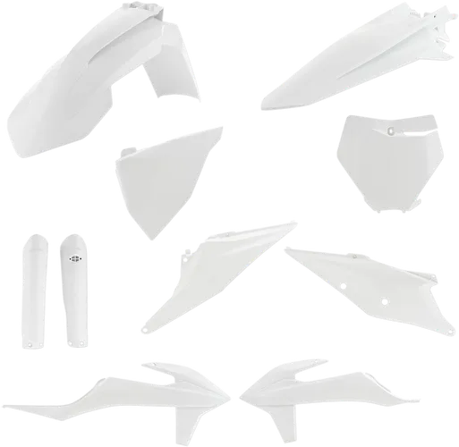 Acerbis Complete Plastic Fender Body Kit OE White